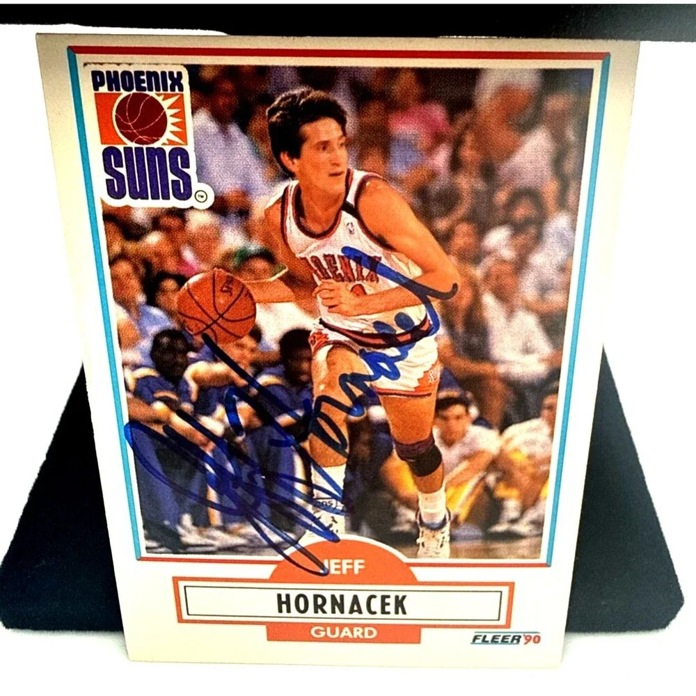 Jeff Hornacek - Autographed Signed Basketball Card - 1990 Fleer #147 - Suns